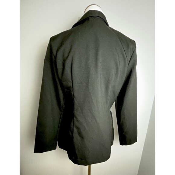 Women's STAR CITY CLOTHING CO Size M Black Blazer Jacket Shoulder Pads VTG 90's - Picture 4 of 7